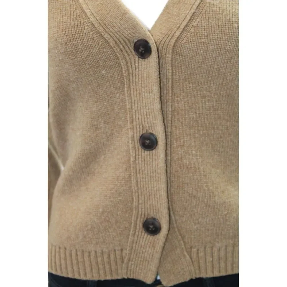 Madewell Womens Wool Long Sleeve Button Cardigan Sweater Brown Size S - Picture 4 of 6